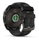 fēnix 8 – 51 mm -Solar -Sapphire - Carbon grey DLC titanium with Black/pebble grey silicone band - 010-02907-11 - Garmin